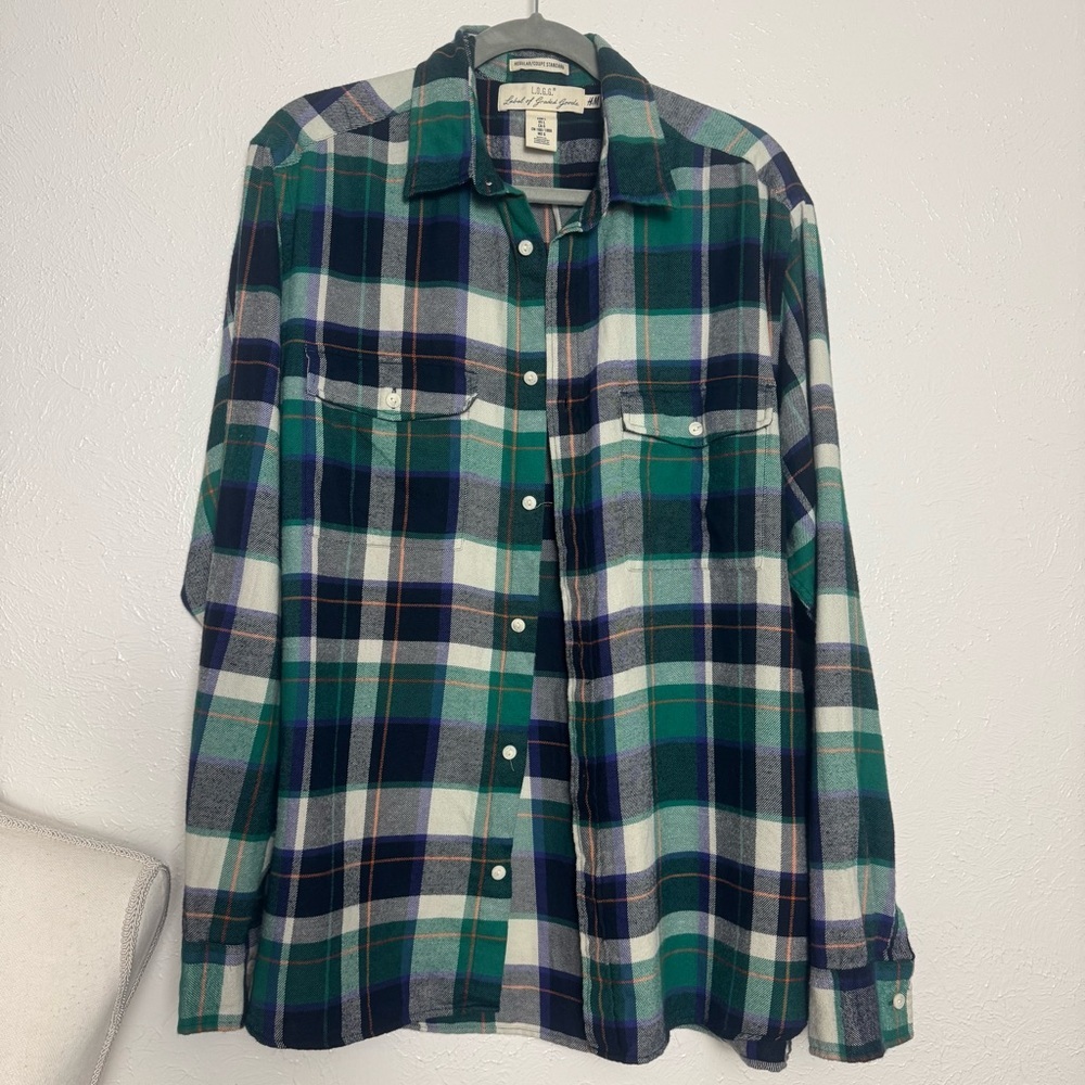 Green and Blue Plaid‎ Cotton Flannel